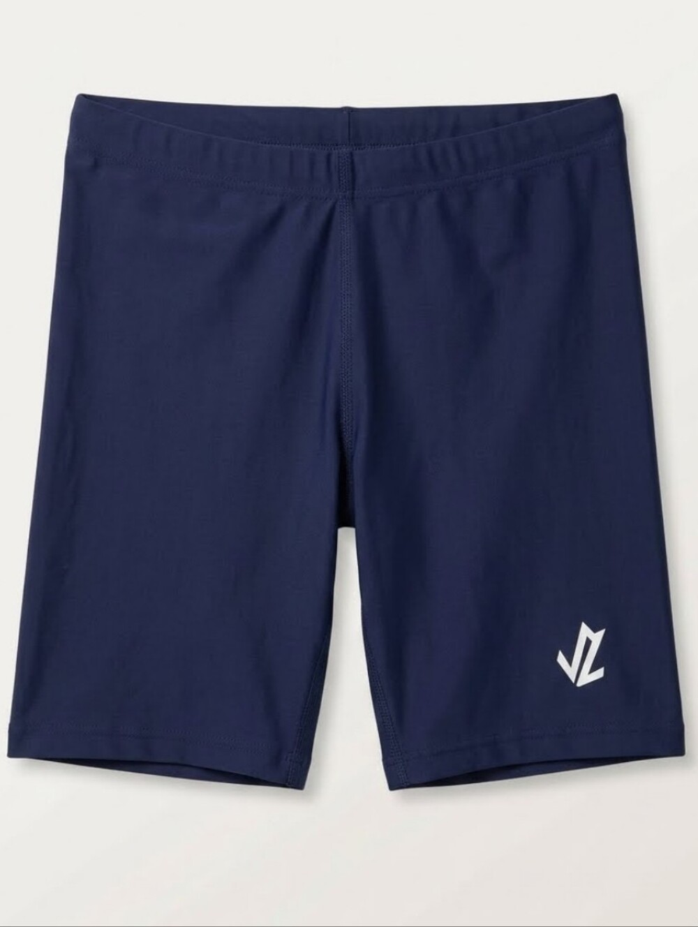 JLracing Navy Athletic Compression  Spandex Shorts  with Logo Sz S
